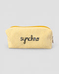 Trousse rayée brodée “Synchro” ☀️